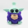 Bong Morado Baby Yoda Silicona - 12cm